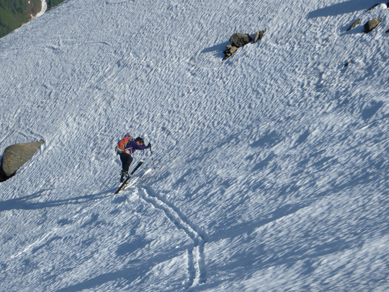Turning in soft snow