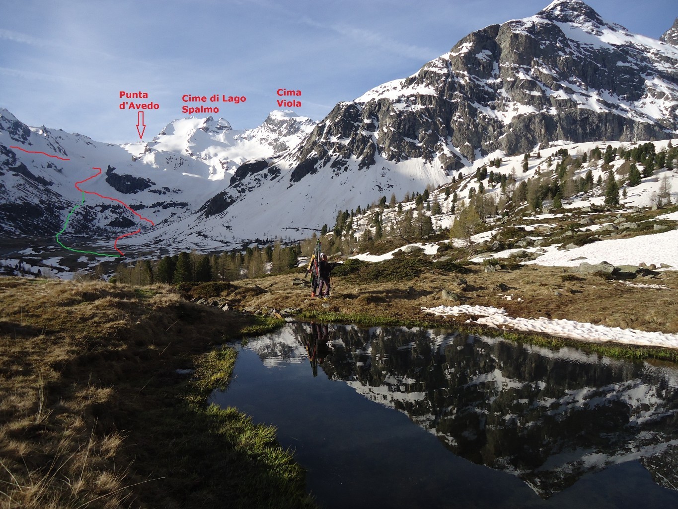 Pizzo di Dosdé: verso l'Alpe Dosdé, vista su parte dell'it. di salita