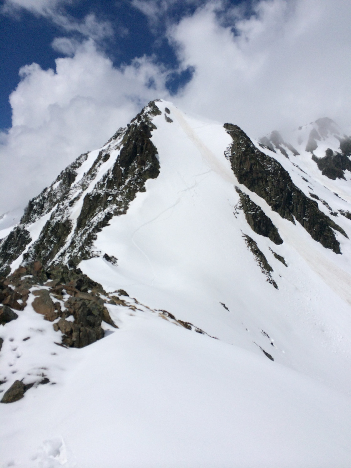 La belle pente du pic du tourmalet