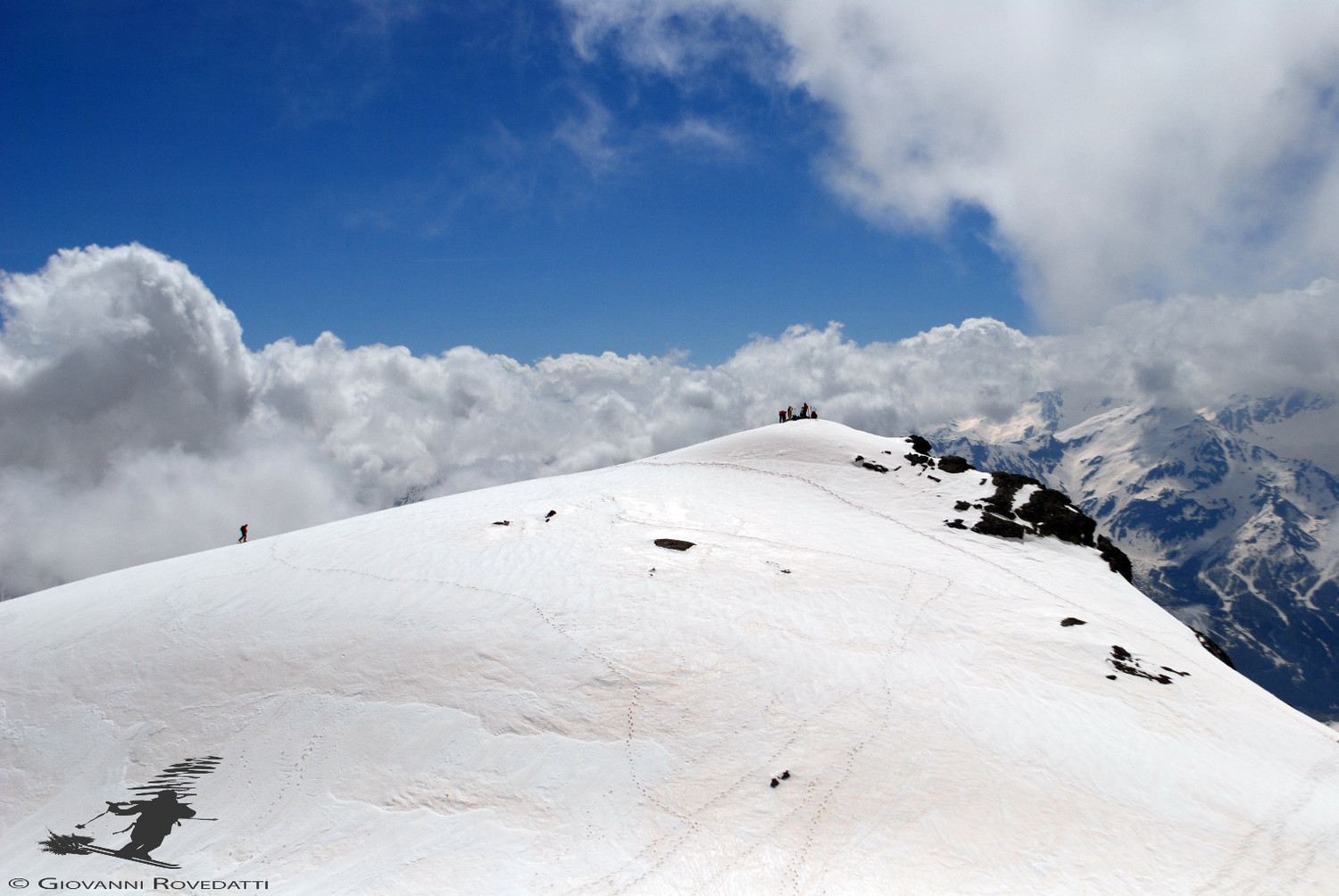 La quota 3060m circa al Pizzo Tambò