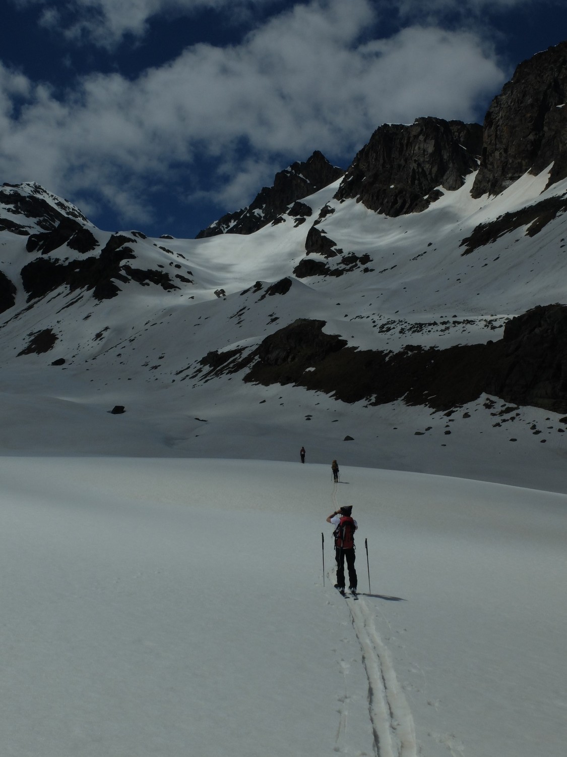 la bocchetta di Caspoggio dal rifugio Bignami