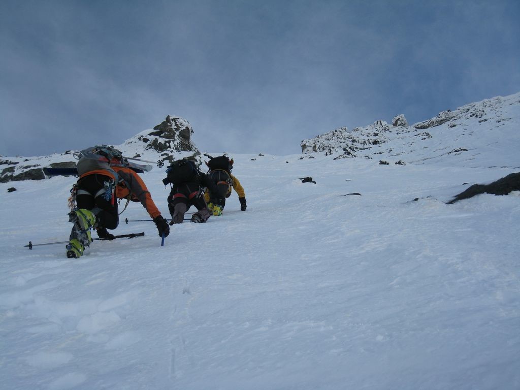 Dans la face sud du Grand Combin de Valsorey