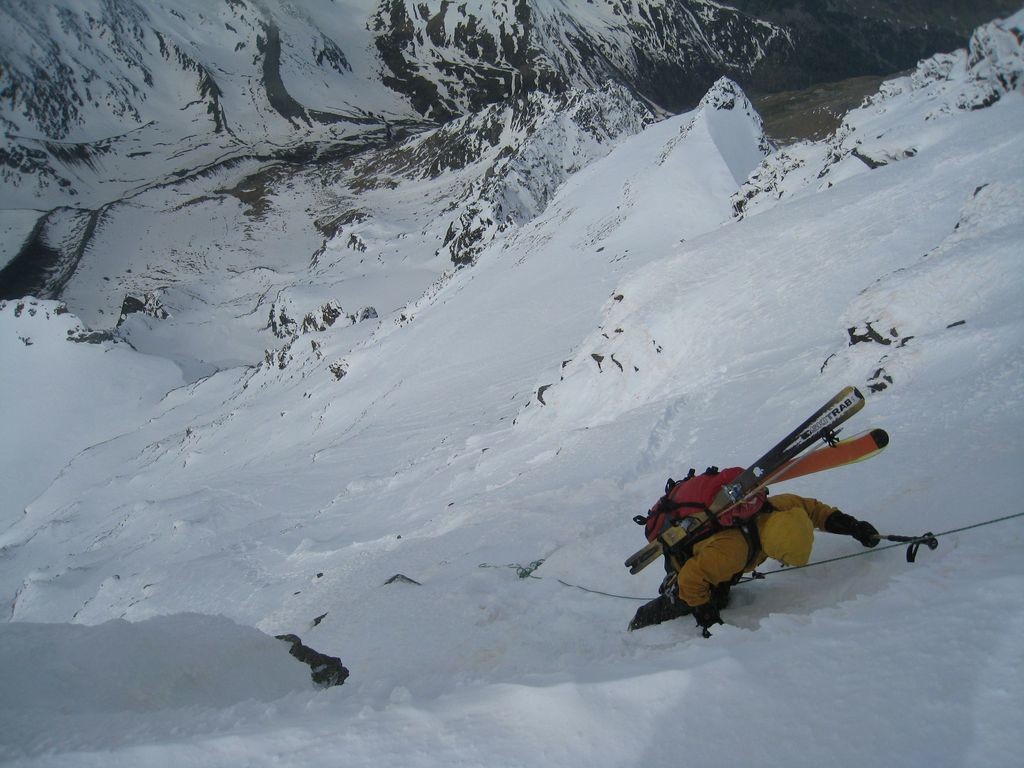 Sortie de la face sud du Grand Combin de Valsorey