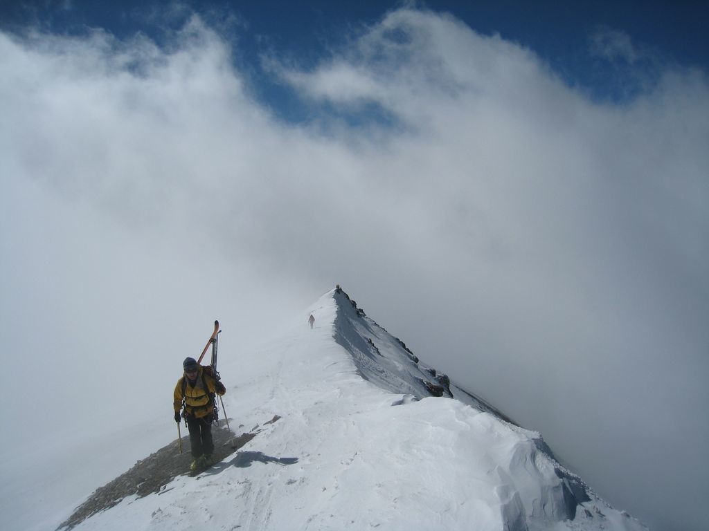 Sur l'arête SE du Tournelon Blanc