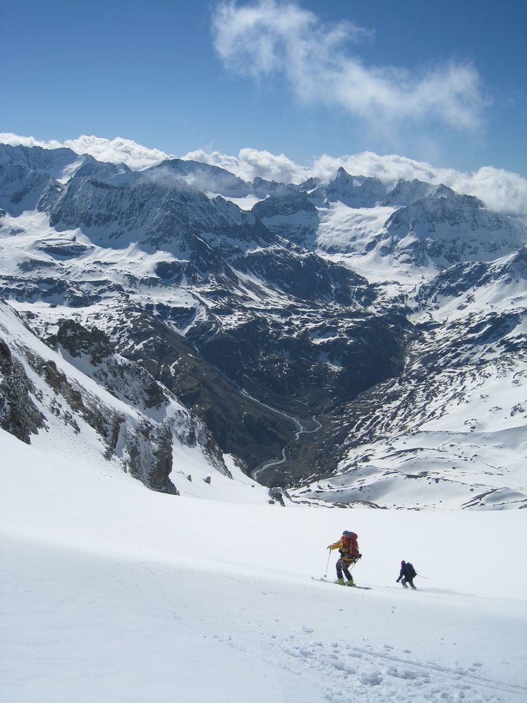 Descente en face S du Tournelon Blanc