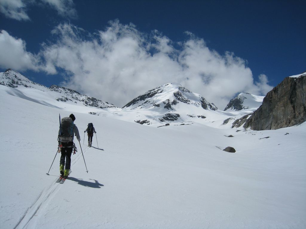 Sur le glacier du Mont Durand, Col de By et Tête Blanche