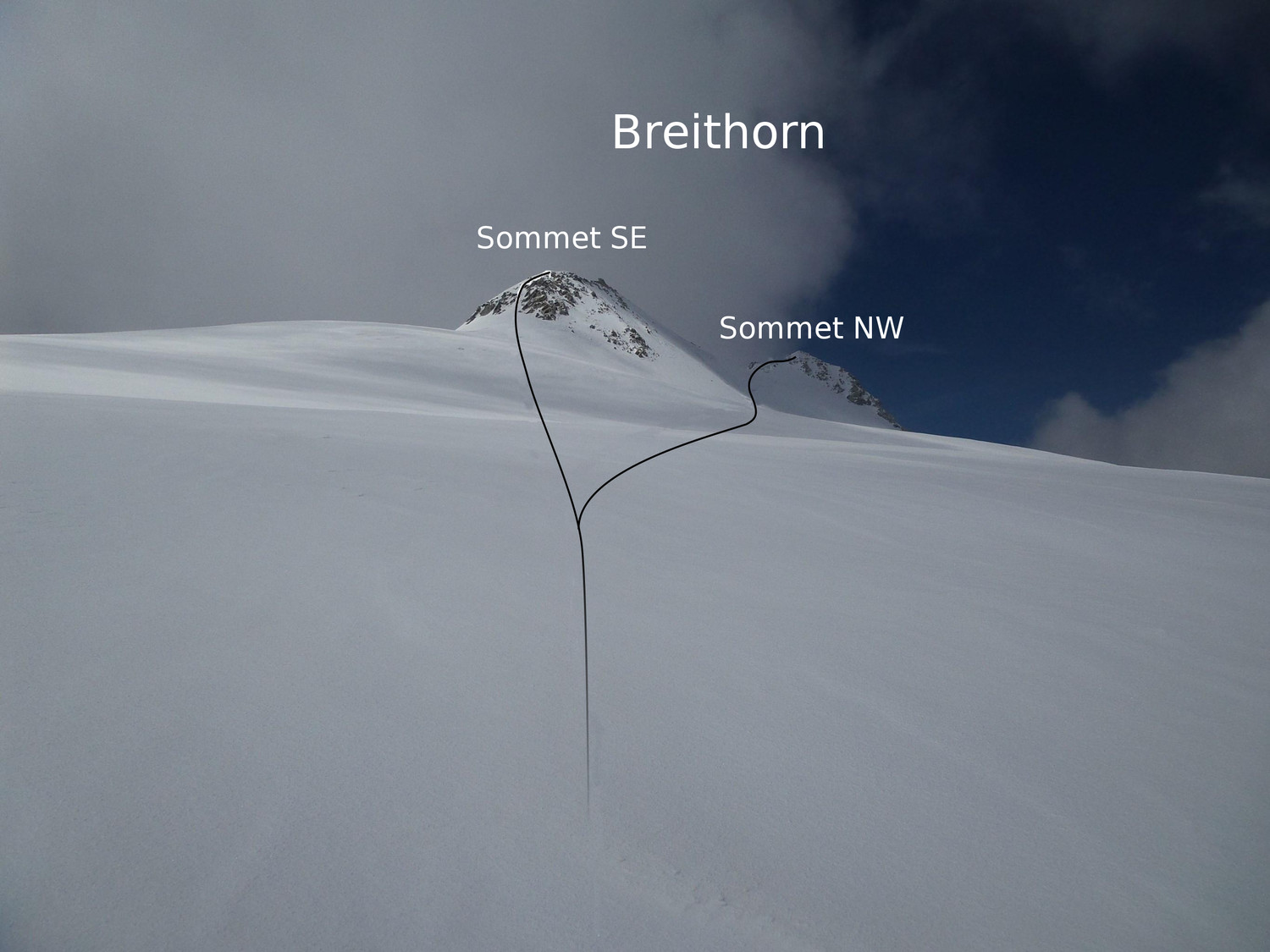 Les deux sommets du Breithorn