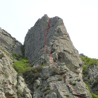 Caroux : Aiguille Déplasse : Face NW et Arête SW