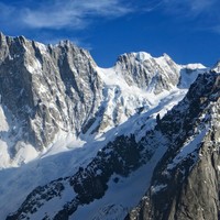 Grandes Jorasses et arêtes de Rochefort