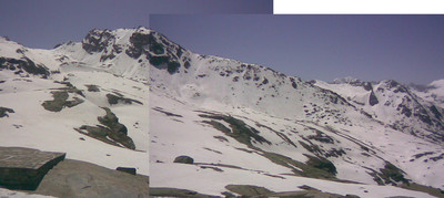 L'Ouille des Pariotes vue du refuge Carro