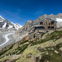 L'Oberaletschhütte.