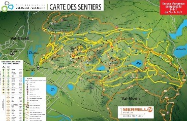 Carte sentiers et sites escalade (fourni par Office Tourisme) Carte sentiers et sites escalade (fourni par Office Tourisme)