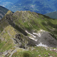 Monte Filone; il versante NE, visto dal Dosso Pasò...