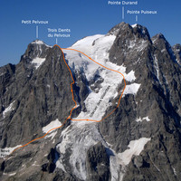 3 Dents du Pelvoux - Arête NE et descente par le glacier des Violettes