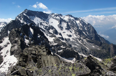 C. d. Gole Larghe; dalla vetta, vista sul versante settentrionale del Baitone... C. d. Gole Larghe; dalla vetta, vista sul versante settentrionale del Baitone...
