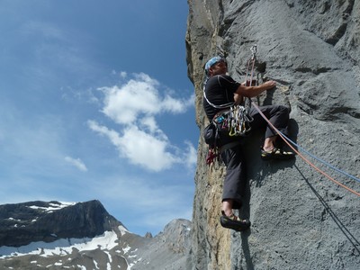Boris dans L5 de "Coeur à Corps" au Sanetsch, Suisse.