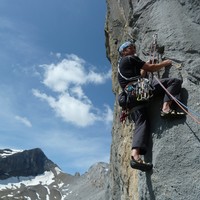 Boris dans L5 de "Coeur à Corps" au Sanetsch, Suisse.