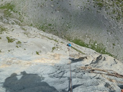 Les rappels aériens de "Coeur à Corps" au Sanetsch, Suisse.
