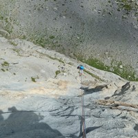 Les rappels aériens de "Coeur à Corps" au Sanetsch, Suisse.