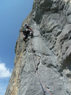 Boris dans L5 de "Coeur à Corps" au Sanetsch, Suisse.