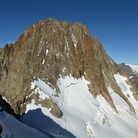 Voie normale et pilier NE des Bans
