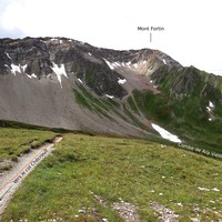 Mont Fortin itinéraire par le couloir NE