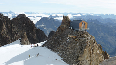 Le nouveau refuge de l'Aigle sur son piton