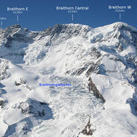 Breithorn, face N