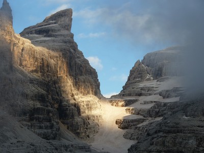 dolomites di brenta, soleil du soir dolomites di brenta, soleil du soir