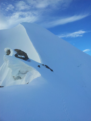 Arête finale pour L'aiguille Nord Arête finale pour L'aiguille Nord