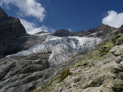 Front du glacier blanc - Septembre 2014 Front du glacier blanc - Septembre 2014