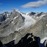 Coolidge-Barre des Ecrins-Roche Faurio-glacier blanc - Septembre 2014