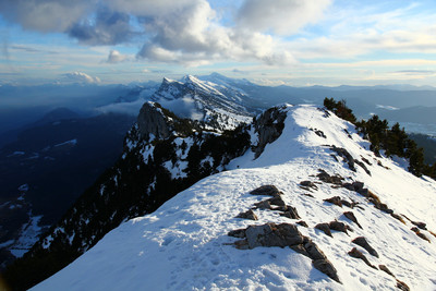 Vu sur les cretes du Vercors Est depuis le Moucherotte Vu sur les cretes du Vercors Est depuis le Moucherotte