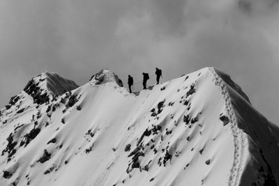Cordée sur la Spedla (Piz bernina) Cordée sur la Spedla (Piz bernina)