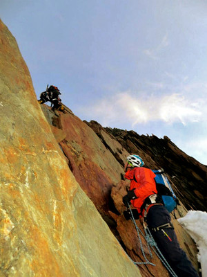 jolie rocher à l'aiguille de bionnassay jolie rocher à l'aiguille de bionnassay
