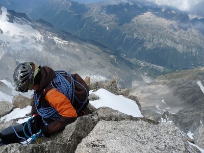 Sommet de l'aiguille du Chardonnet - Septembre 2014. Sommet de l'aiguille du Chardonnet - Septembre 2014.