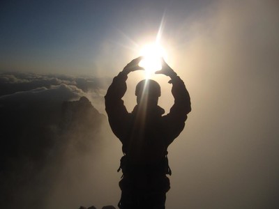 Ma fille concentrant l'énergie du monde (Ecrins) Ma fille concentrant l'énergie du monde (Ecrins)