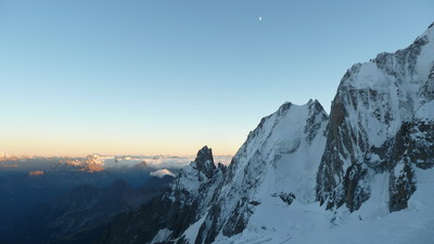 coucher de soleil sur Peuterey coucher de soleil sur Peuterey