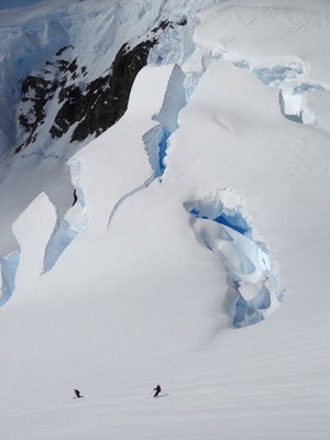 Péninsule antarctique : descente du Harris Peak Péninsule antarctique : descente du Harris Peak