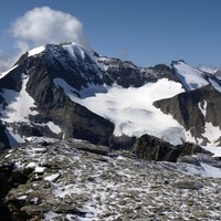 Grande et Petite Ciamarella avec le col de la Ciamarella