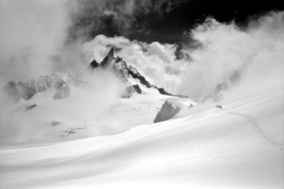 Sur le glacier du Géant Sur le glacier du Géant