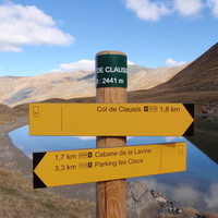 Balise au lac de Clausis