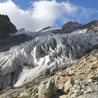 Glacier Blanc en October 2014