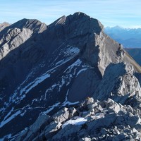 vue sur les aravis depuis le sommet