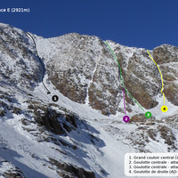 Puig Carlit - Goulottes de la face E
