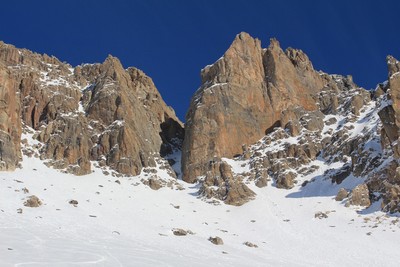 Vue générale du secteur après la descente