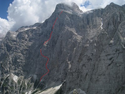 Face N du Triglav : "Ladja" Face N du Triglav : "Ladja"