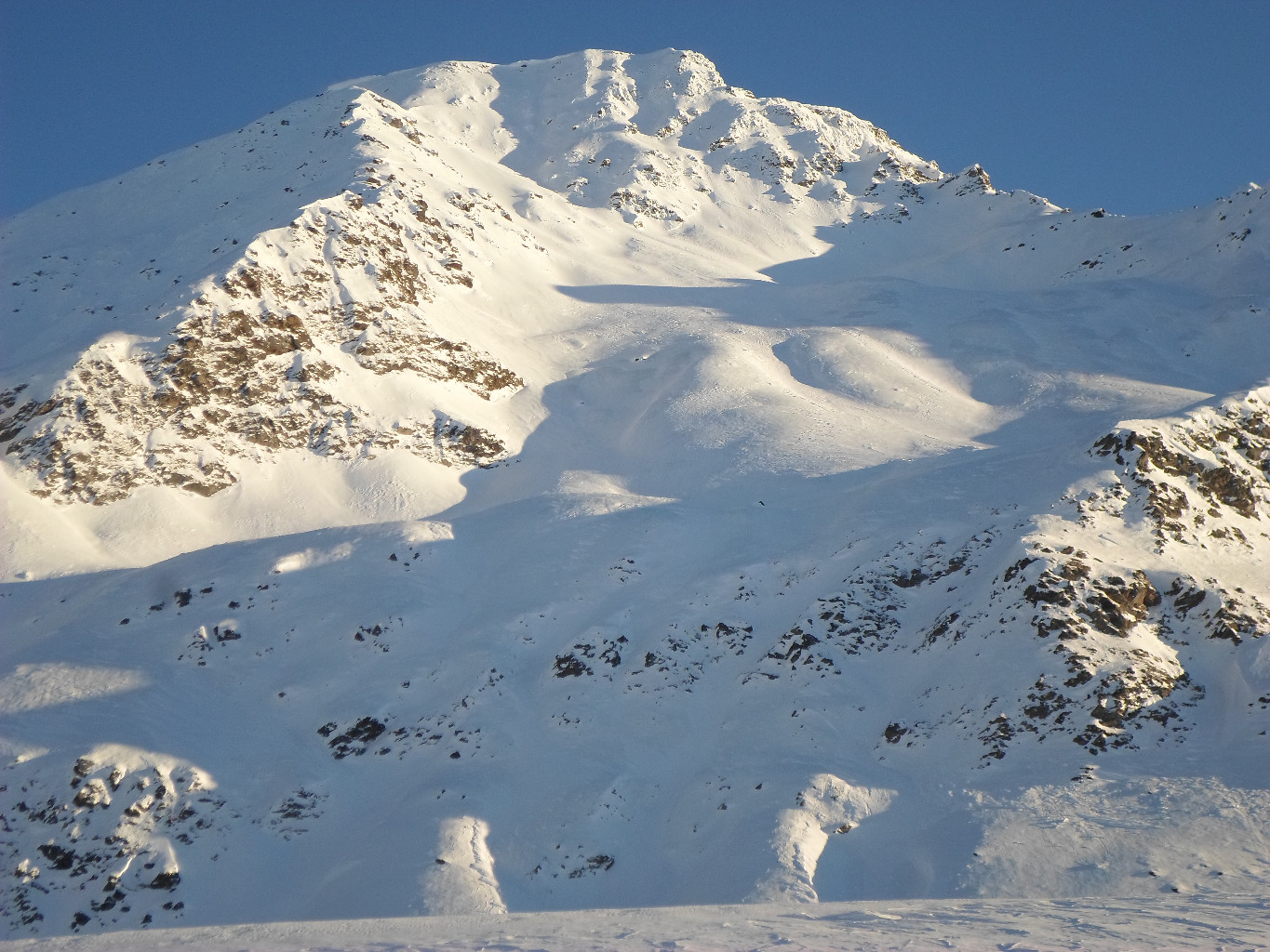Il Versante Di Discesa Dal Piz De La Lumbreida Visto Da Quota 2250 In 