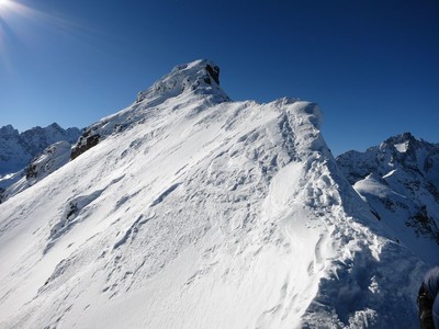 Arête terminale du Pic W de Combeynot