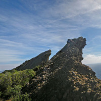 up to first summit (W peak) on W ridge